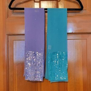 Sequin Scarves (set of two)